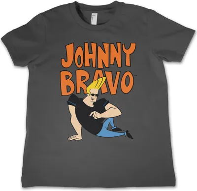 Produktbild von Johnny Bravo Kids T-Shirt - 4Years-XS - DarkGrey