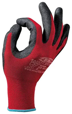 Produktbild von Sir Safety REDDY Arbeitshandschuhe aus Nylon mit mikroporösem Nitrilschaum 12 Paar, S, Rot