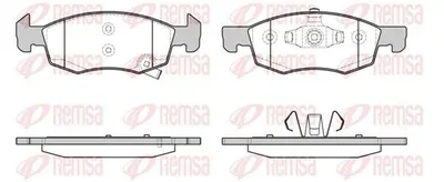 Produktbild von REMSA Bremsbeläge Satz Vorne Bremsklötze für OPEL Corsa E Schrägheck (X15) 1634.02