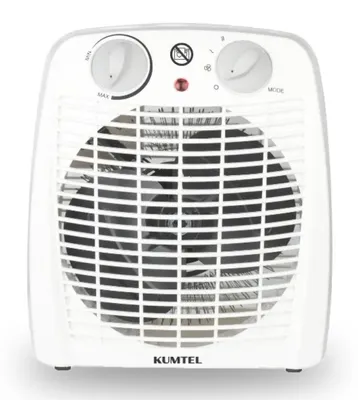 Obrázek produktu pro Ventilátorový ohřívač Kumtel HFH-06, 2000W, do 20 m2, 3 stupně, ochrana proti přehřátí, bílá