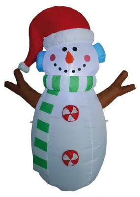 Aufblasbarer Schneemann mit Licht, 120 cm