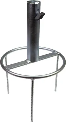 Immagine prodotto di STUBAI porta-ombrellone da giardino 38 mm Ø, altezza 250 mm, 1450 g - robusto supporto per ombrelloni di grandi dimensioni | facile da inserire nell'erba | ideale per il giardino, il tempo libero e il campeggio