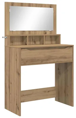 Productafbeelding van vidaXL Slaapkamerkaptafel, Artisan-eikenhout, 80 x 39,6 x 135 cm