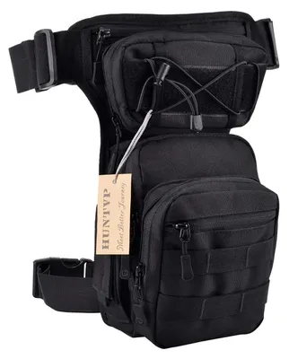 Obrázok produktu pre Taktická bedrová brašňa MOLLE, pánska, vodeodolná, čierna, 24x34x13 cm