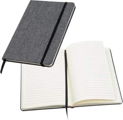 Produktbild von Notizbuch mit Umschlag aus Stoff / A5 / 160 linierte Seiten