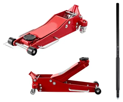 Produktbild von Bodenheber, 3 Tonnen Tragfähigkeit, Doppelpiston-Hydraulik, 3T