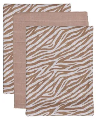 Produktbild von Blush & Blossom - Startersset (6 diapers - 3 washgloves - 3 mouthcloths) Zebra