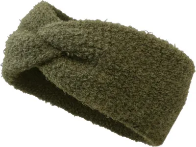 Produktbild von styleBREAKER Damen Stirnband Teddyfell Optik mit Twist Knoten Detail | Weiches elastisches Winter Haarband | Warmes Kopfband Ohrenwärmer 56-59 cm