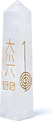 Zdjęcie produktu dla Obelisk Reiki z kryształu górskiego - 7,5-10cm
