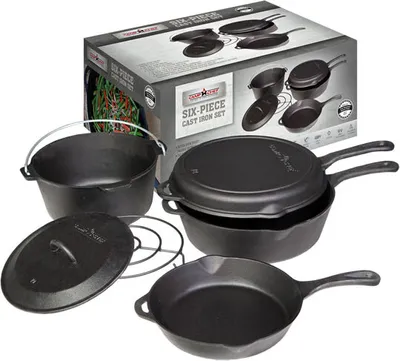 Camp Chef 6-teiliges Gusseisen-Set