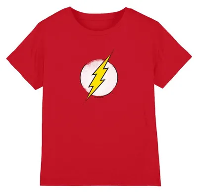 Imagen del producto de Camiseta de "The Flash" para niños, con el logo de la serie, modelo TV40988 (talla 152-158), color rojo