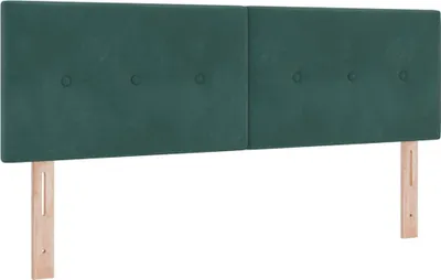 Immagine prodotto di vidaXL Testiera verde scuro 160 cm velluto