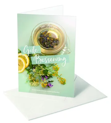 Produktbild von Teetasse Kräuter von Herzen, Gute Besserung, Geschenkidee, Keramik