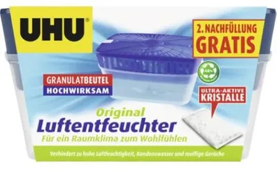 Immagine prodotto di UHU Deumidificatore originale 1 kg + 1 ricarica gratuita, 52195