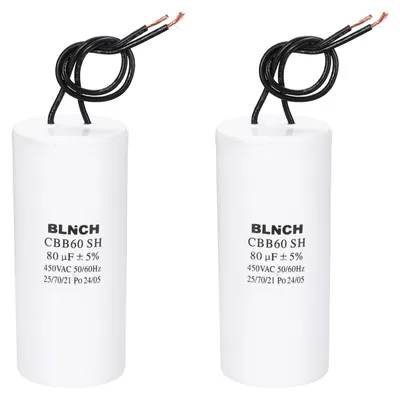 CBB60 Kondensator 80 µF 450 V, 2 Stück, Starterkondensator