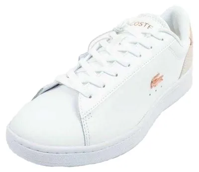 Image de Lacoste - Baskets « Carnaby » pour femmes, cuir PP12695 (40,5 EU) (blanc/beige)