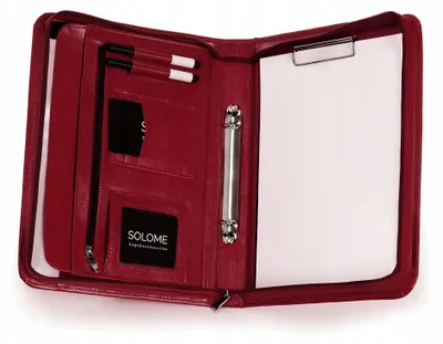Produktbild von SOLOME Leder Aktentasche Dokumentenmappe A5 Business