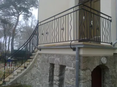 Produktbild von Klassische Stahl Treppe Schmiedeeisen Treppen Balkon Geländer Maßfertigung 144