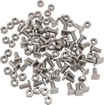 Image de 50 Sets Stainless Steel Greenhouse Screws Quick Assembly M6 X 13 Screws M6 Nuts Tool Assortment Set