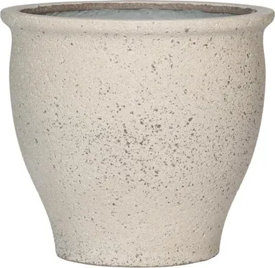 Produktbild von Pflanztopf Poseidon Chalk White - D42xH38cm - Blumentopf in eleganter Weiß