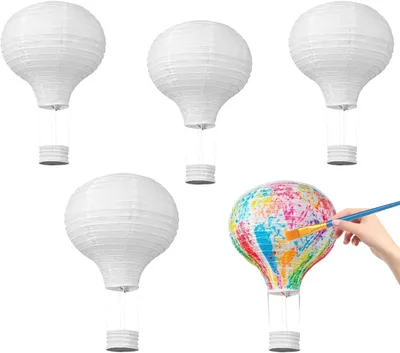 Obrázok produktu pre Papierové lampióny 5 kusov, balón, 20 cm, na narodeninovú oslavu, svadbu, závesná dekorácia