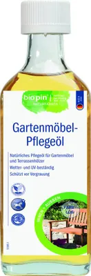 Produktbild von Biopin Naturfarben Gartenmöbel-Pflegeöl 250 ml farblos