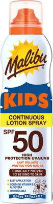 Immagine prodotto di Malibu Latte Aerosol Spray Bambini SPF50 175ml