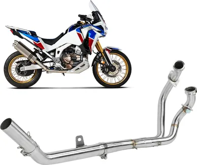 Immagine prodotto di Tubo di scarico per moto, inossidabile, silenzioso, acciaio inox, adatto per CRF1100L AFRICA TWIN 2020-2022