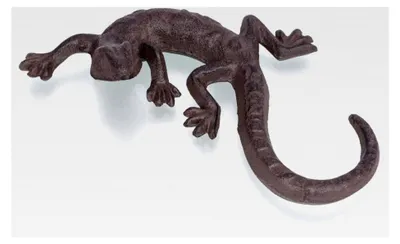 Produktbild von Salamander Dekoration | Gecko Deko | Briefbeschwerer aus Gusseisen