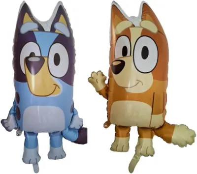 Imagen del producto de Conjunto de 2: 1 globo de Bluey, globos para fiestas, 1 globo de Bingo