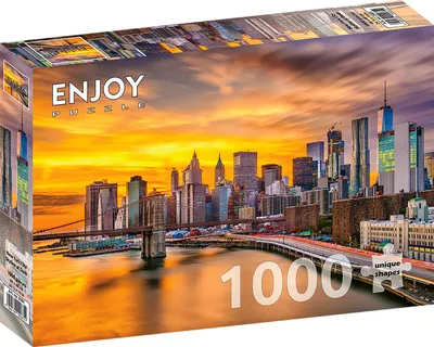 Immagine prodotto di Puzzle 1000 pezzi Enjoy – Skyline di New York City al crepuscolo