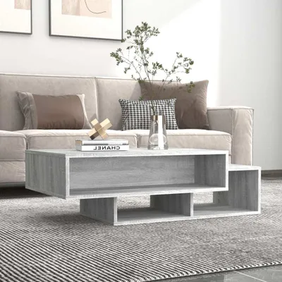 Produktbild von The Living Store Couchtisch Grau Sonoma 105x55x32 cm Holzwerkstoff
