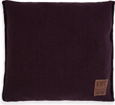 Produktbild von Knit Factory Jesse Kissen - Aubergine - 50x50 cm