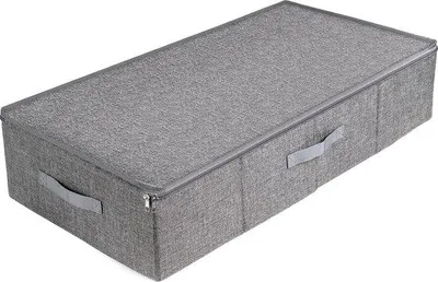 Produktbild von Unyqoos® Unterbett-Aufbewahrung – faltbare Polyester-Box für Bettwäsche, Decken & Kleidung, 82 x 43 x 17 cm, 60 L, 1 Fach, 3 Griffe