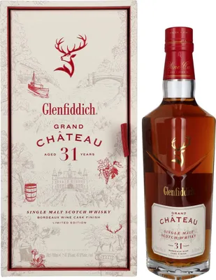 Image de Glenfiddich 31 Years Old GRAND CHÂTEAU Single Malt Scotch Whisky 47,6% Vol. 0,7l en boîte cadeau