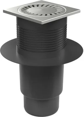 Obrázok produktu pre Odtoková mriežka Chud?j D110 NEPTUN, s golierom, nerezová mriežka 827 X N