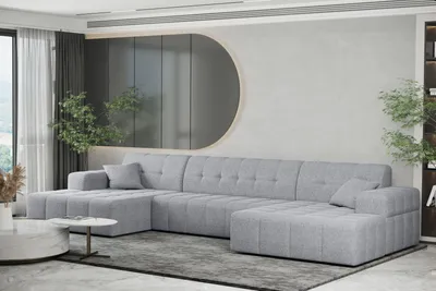 Produktbild von Kaiser Möbel Ecksofa U-form Sofa U-form NIMES Stoff Verita Grau