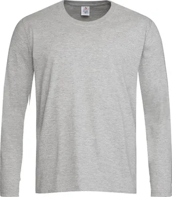 Produktbild von Stedman ST2500 | Classic Long Sleeve Herren T-Shirt - Farbe: Grey Heather - Größe: XXL