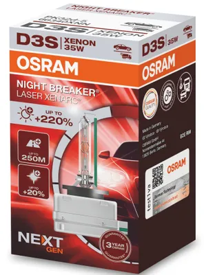 Produktbild von 1 Stück OSRAM NIGHT BREAKER LASER +200% Birnen Lampen Xenon Scheinwerfer D3s