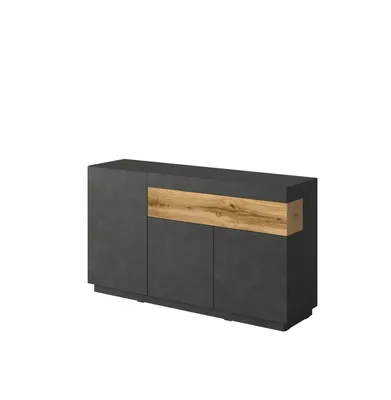 Zdjęcie produktu dla Komoda SILKE 3D1S 150cm matera/dąb wotan