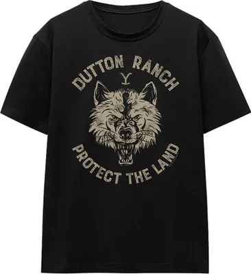 Image de Yellowstone - "Dutton Ranch Protect The Land" T-shirt pour femme TV27739 (XL) (Noir)