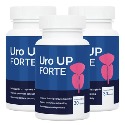 Zdjęcie produktu dla 3x Uro UP Forte – Naturalne wsparcie prostaty i układu moczowego 30 kaps