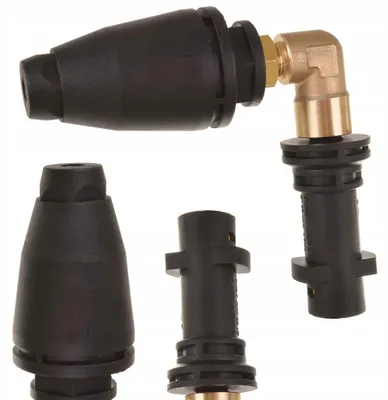 Immagine prodotto di Rosfix Ugello Rotante Mini 90° – Ricambio per Idropulitrici Kärcher K2 – K6 | Vetroceramica, 150 bar, 10 cm, 8 l/min, Angolato, Resistente