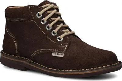 Produktbild von nagaba Boots Herren Stiefel Welourschuhe Leder, Herrenstiefeletten, Braun, 45