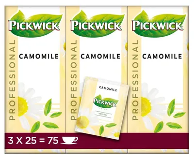 Produktbild von Pickwick Professional Kamille Kräutertee, 75 Beutel, 150g, beruhigend