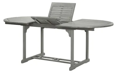 Produktbild von Gartentisch, Esstisch, Couchtisch, Balkontisch, Balkonmöbel, Grau 200x100x74 cm, Massivholz Akazie