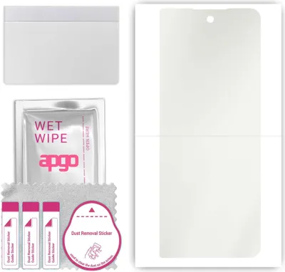Produktbild von apgo Hydrogel Schutzfolie, Matt, kompatibel mit Samsung Galaxy Z Fold4, flexibele Displayschutzfolie, Folie mit Positionierhilfe, Anti-Fingerprint, kratzfest, einfache Montage