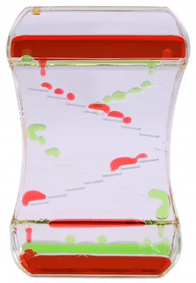 Produktbild von Lava Timer Gel-Sanduhr für Kinder 90 Sek. Flüssig-Sanduhr Beruhigendes Wasserspiel