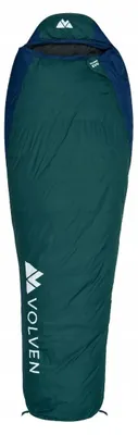 Obrázek produktu pro Puchový spací pytel Volven Polaris Evo 215x75cm zelený pravý