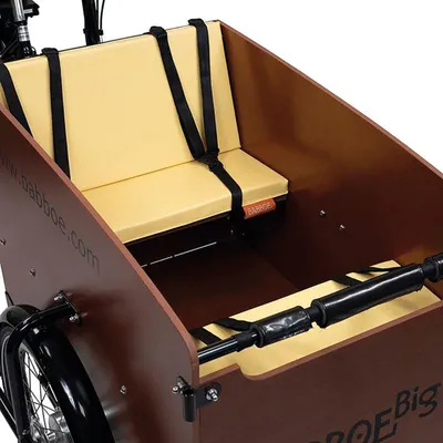Produktbild von Babboe HWWX-0529 Cargo Bike Cushion Set geeignet für Big Big-E Dog Dog-E mellow yellow HWWX-0529